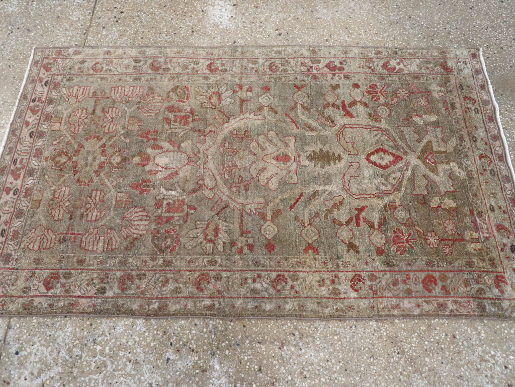 Vintage Persian Malayer Rug, No.32263 - Staging