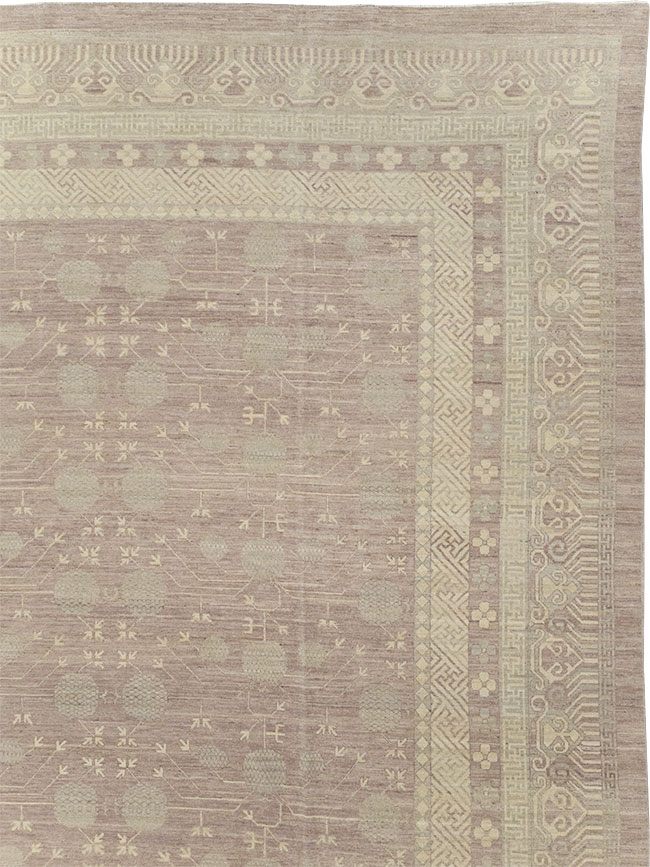 Modern East Turkestan Khotan Oversize Carpet, No.32266 - Staging