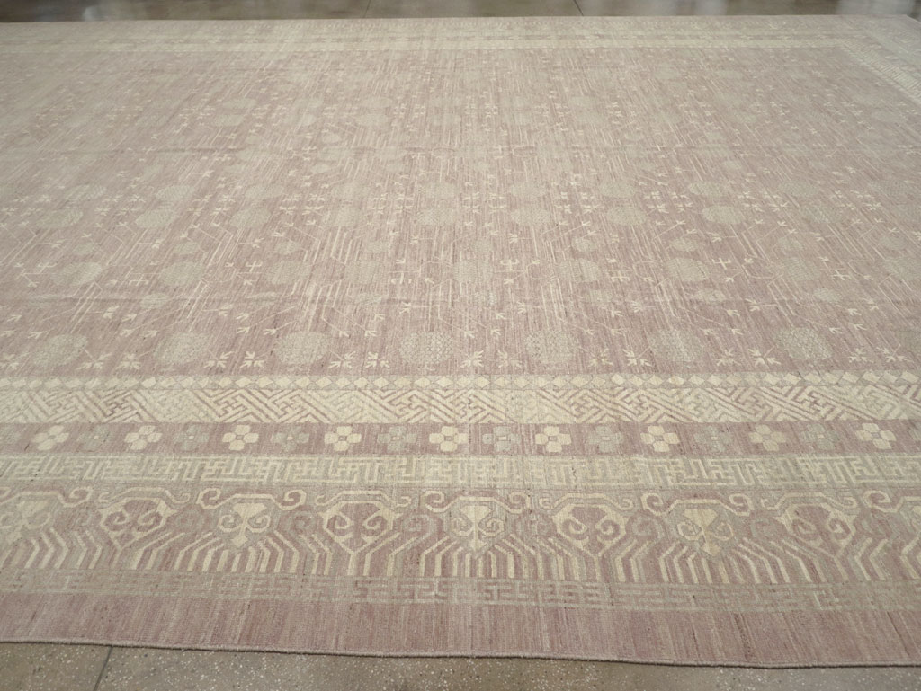 Modern East Turkestan Khotan Oversize Carpet, No.32266 - Staging