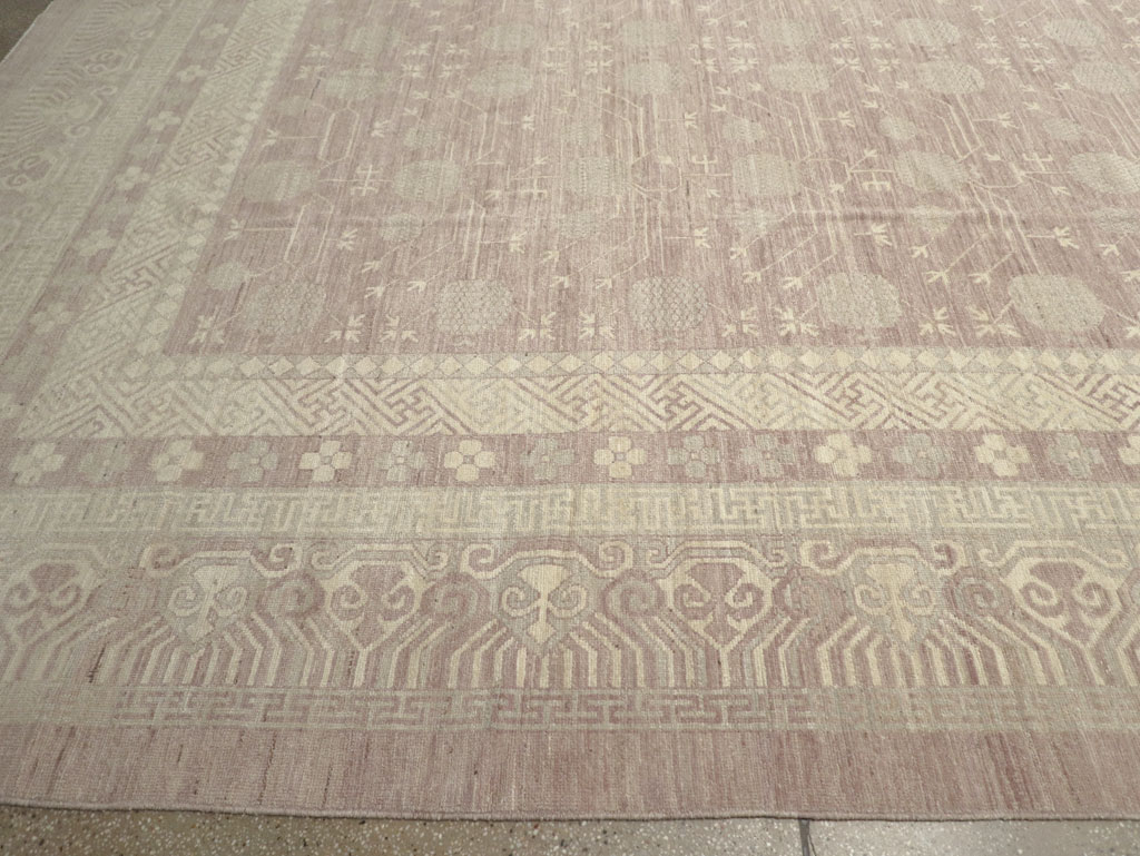 Modern East Turkestan Khotan Oversize Carpet, No.32266 - Staging
