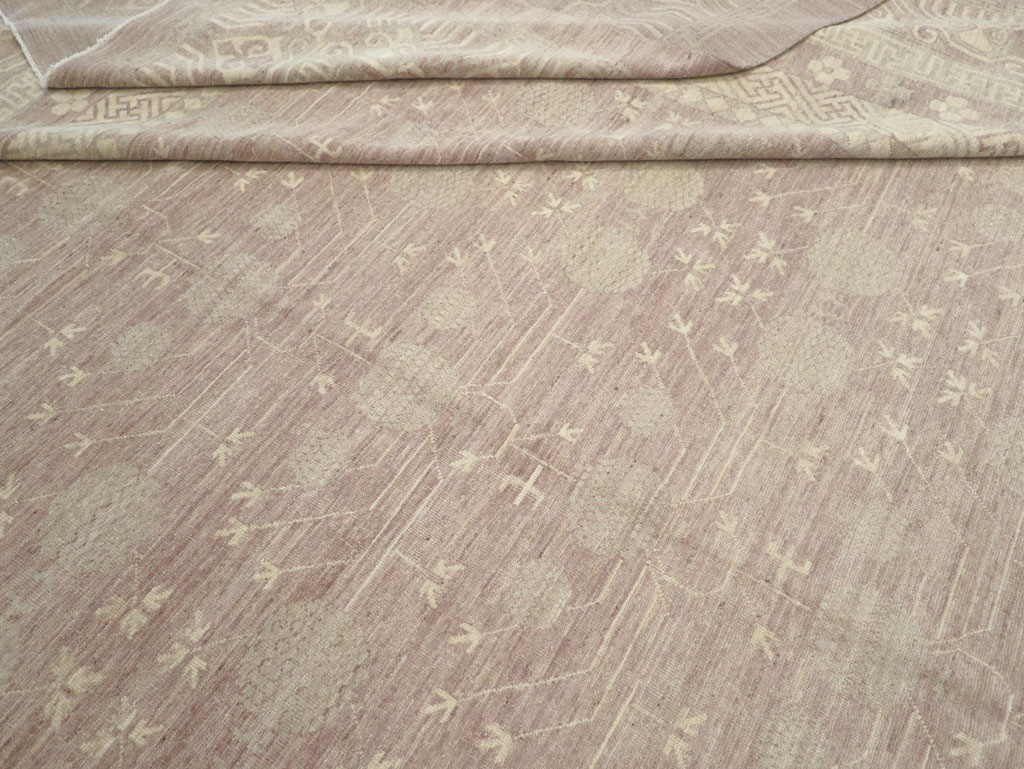 Modern East Turkestan Khotan Oversize Carpet, No.32266 - Staging