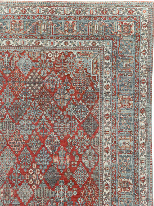 Vintage Persian Joshegan Room Size Carpet, No.32269 - Staging