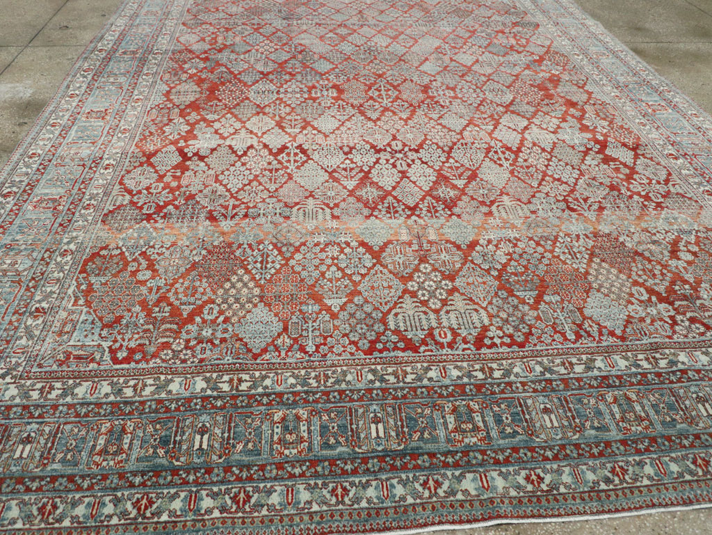 Vintage Persian Joshegan Room Size Carpet, No.32269 - Staging