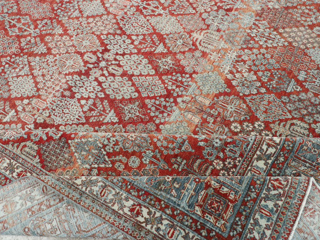 Vintage Persian Joshegan Room Size Carpet, No.32269 - Staging