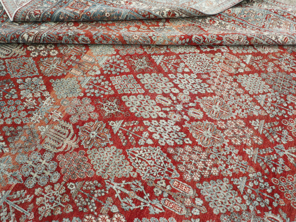 Vintage Persian Joshegan Room Size Carpet, No.32269 - Staging