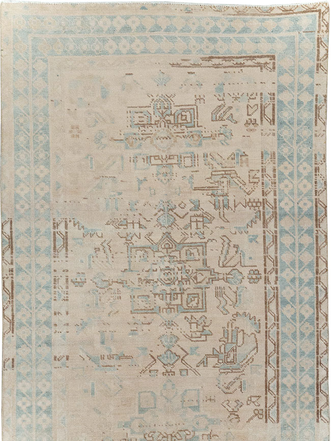 Vintage Persian Heriz Runner, No.32274 - Staging