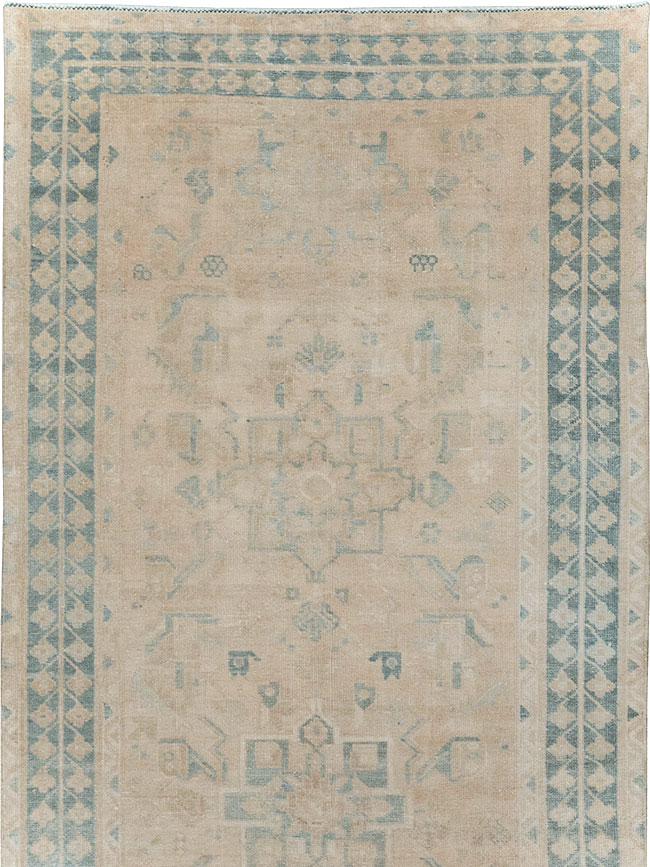 Vintage Persian Heriz Runner, No.32274 - Staging