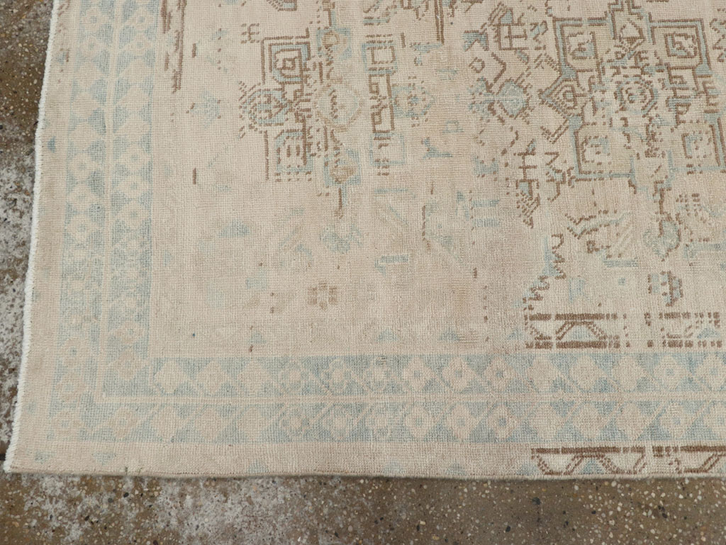 Vintage Persian Heriz Runner, No.32274 - Staging