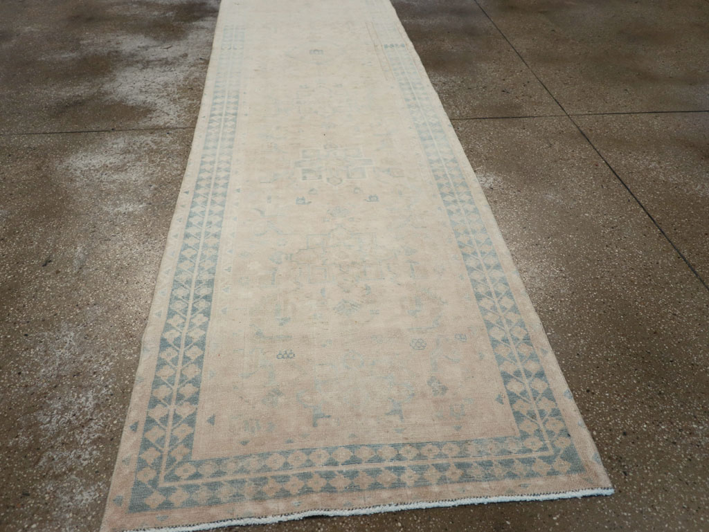 Vintage Persian Heriz Runner, No.32274 - Staging