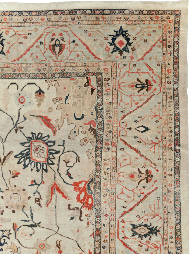 Antique Persian Sultanabad Large Carpet, No.32316 - Staging