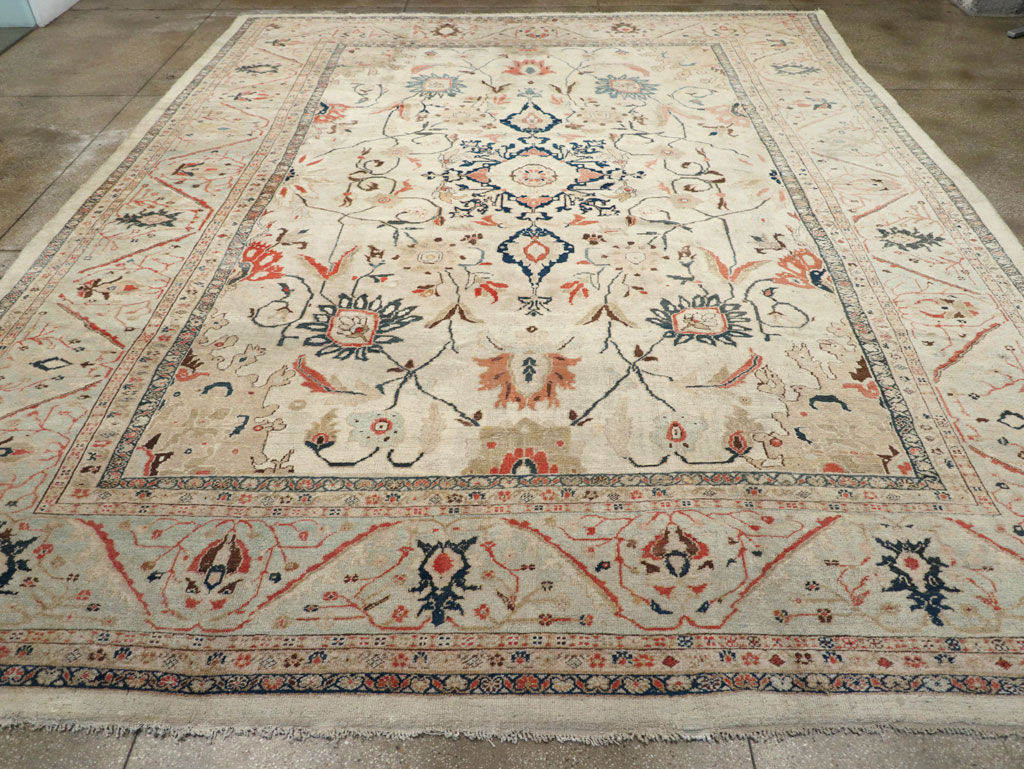 Antique Persian Sultanabad Large Carpet, No.32316 - Staging