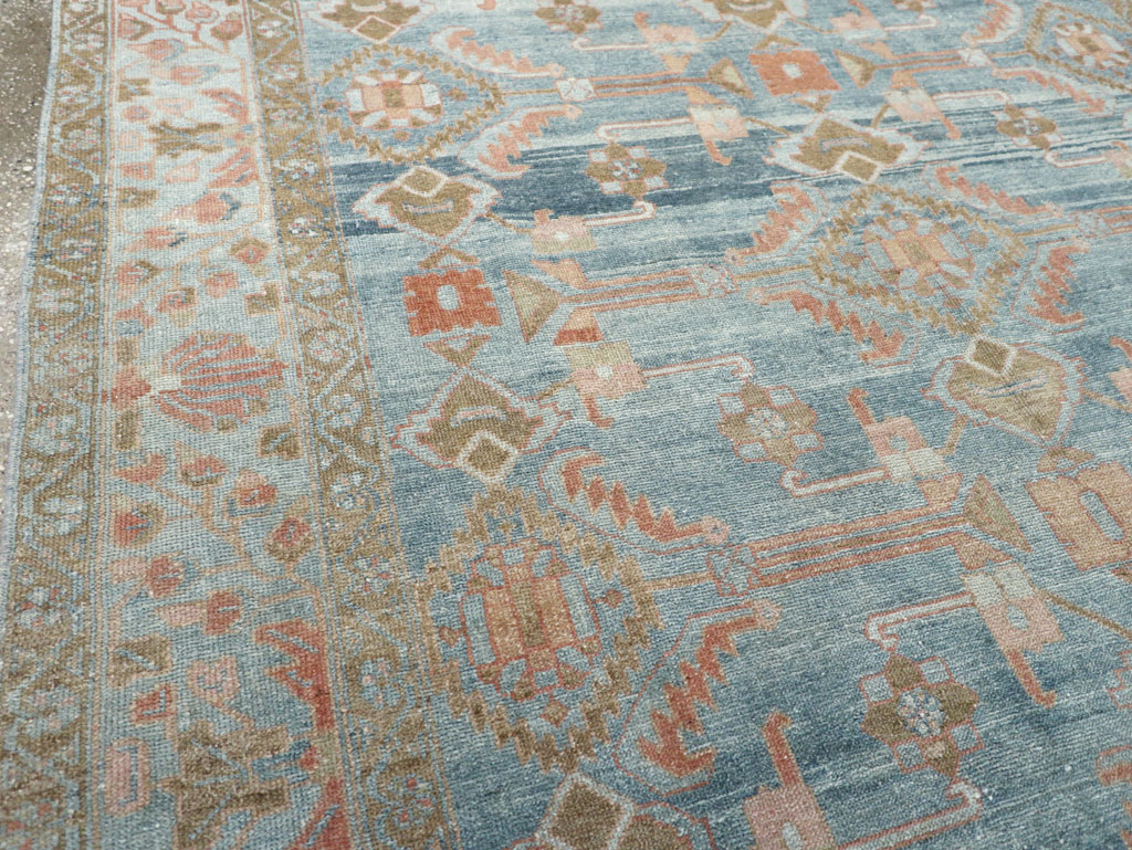 Antique Persian Malayer Accent Carpet, No.32323 - Staging