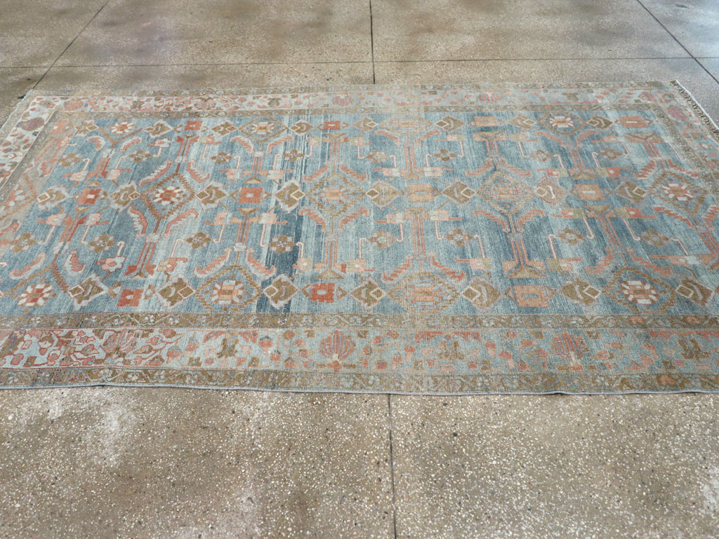 Antique Persian Malayer Accent Carpet, No.32323 - Staging