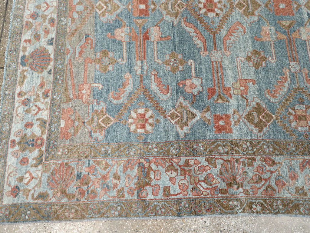 Antique Persian Malayer Accent Carpet, No.32323 - Staging