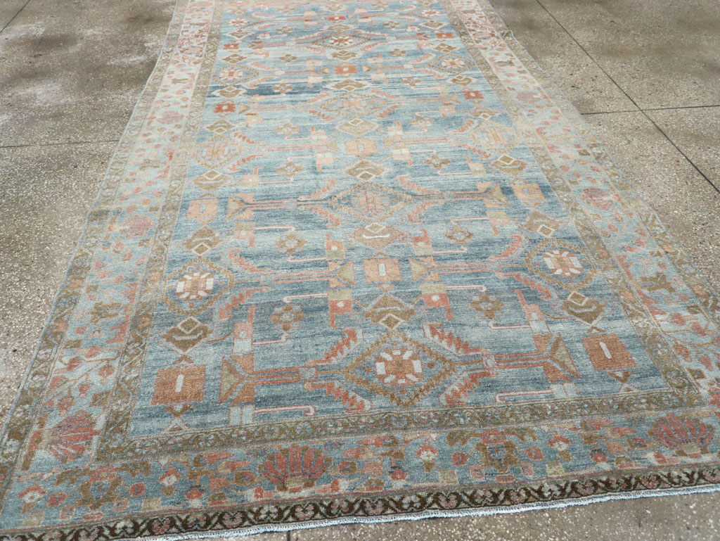 Antique Persian Malayer Accent Carpet, No.32323 - Staging