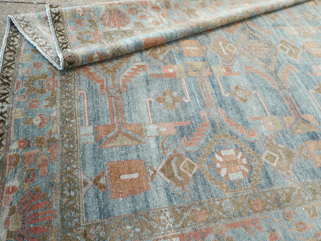 Antique Persian Malayer Accent Carpet, No.32323 - Staging