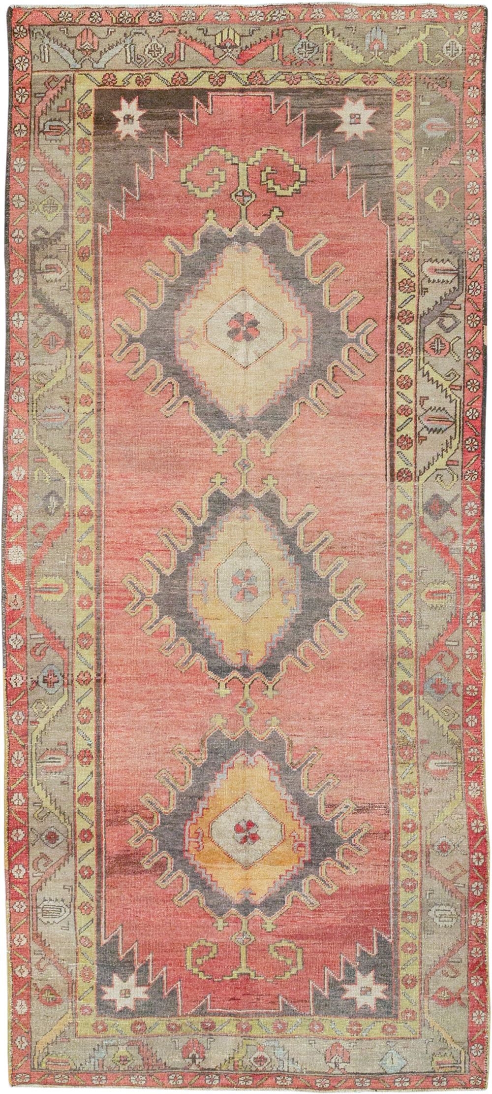 Vintage Turkish Anatolian Gallery Rug, No.32326 - Staging