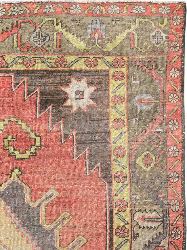 Vintage Turkish Anatolian Gallery Rug, No.32326 - Staging