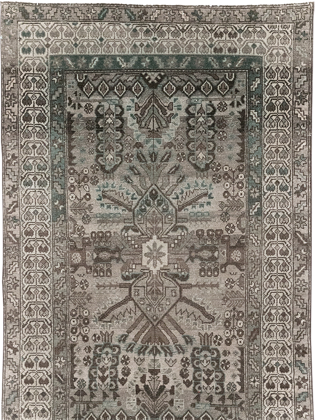 Vintage Persian Malayer Runner, No.32330 - Staging