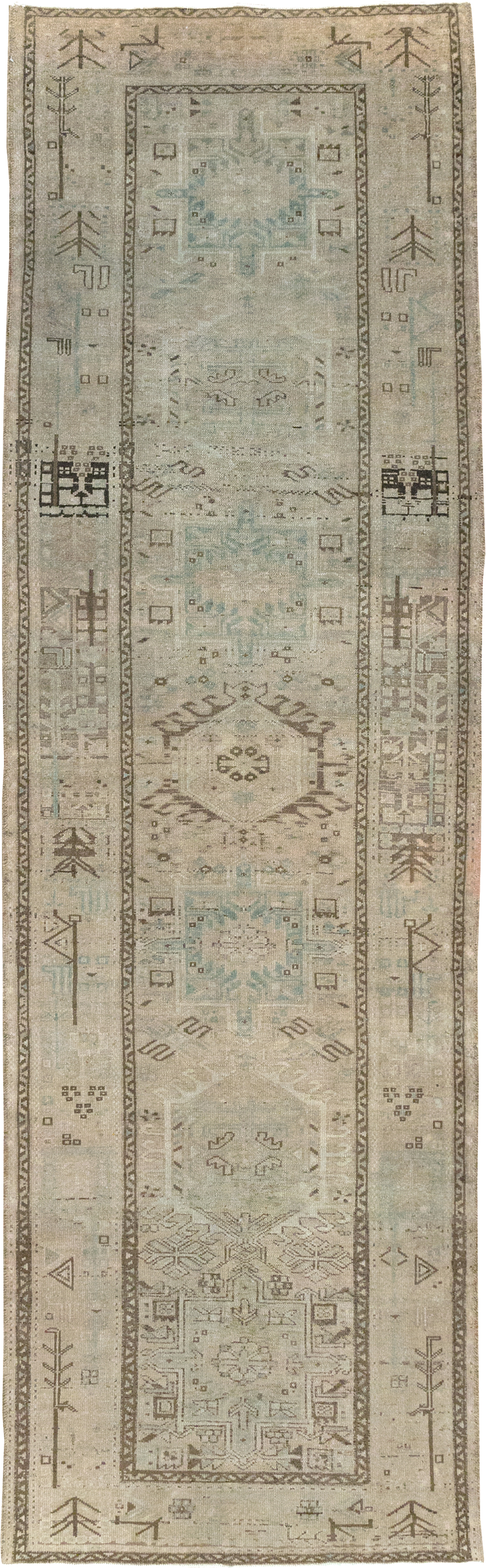 Vintage Persian Karajeh Rug, No.32331 - Staging