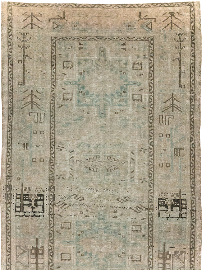 Vintage Persian Karajeh Rug, No.32331 - Staging