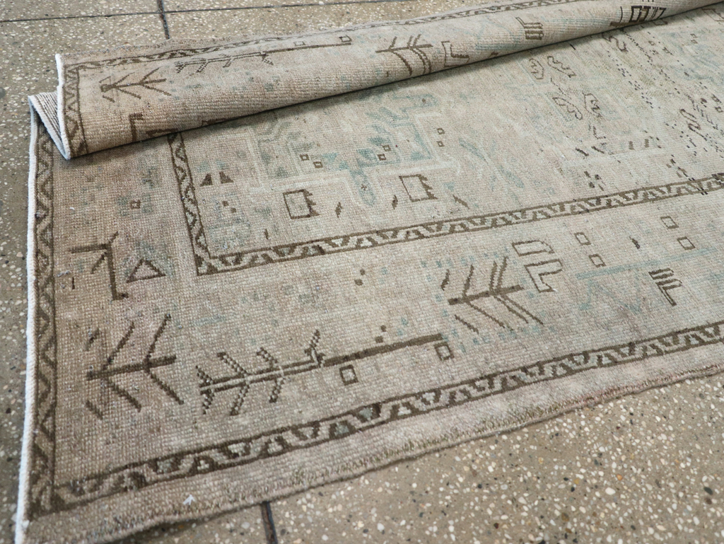 Vintage Persian Karajeh Rug, No.32331 - Staging