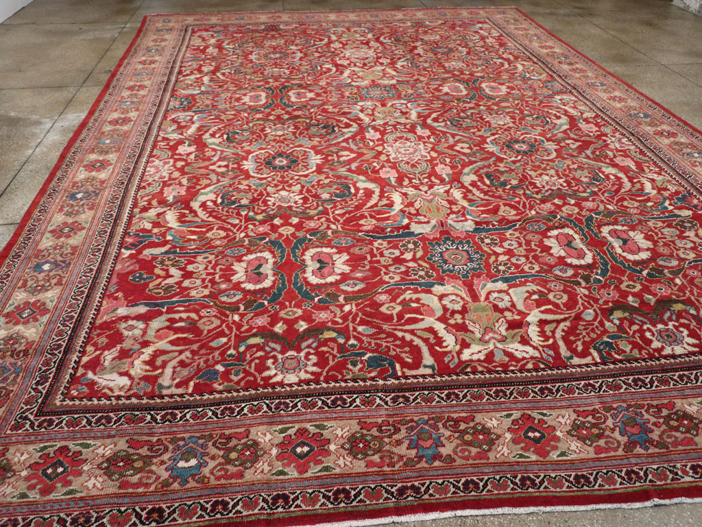 Vintage Persian Mahal Large Carpet, No.32337 - Staging