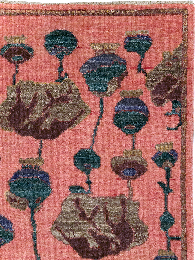 Modern Turkish Pictorial Throw Rug, No.32341 - Staging