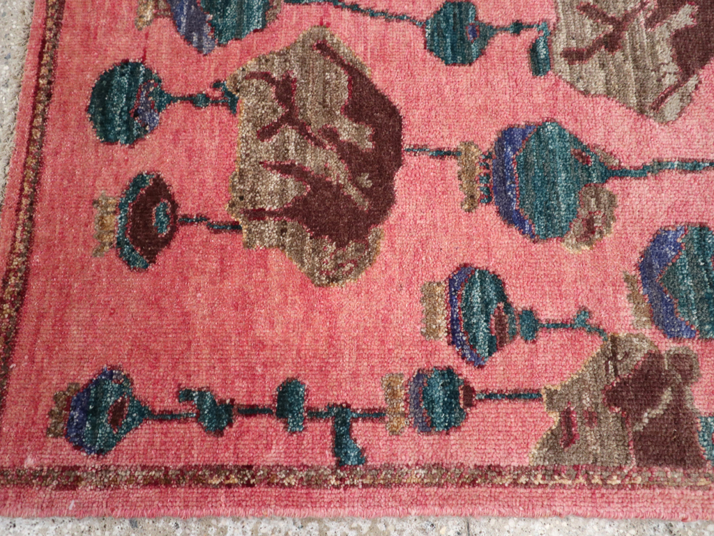 Modern Turkish Pictorial Throw Rug, No.32341 - Staging