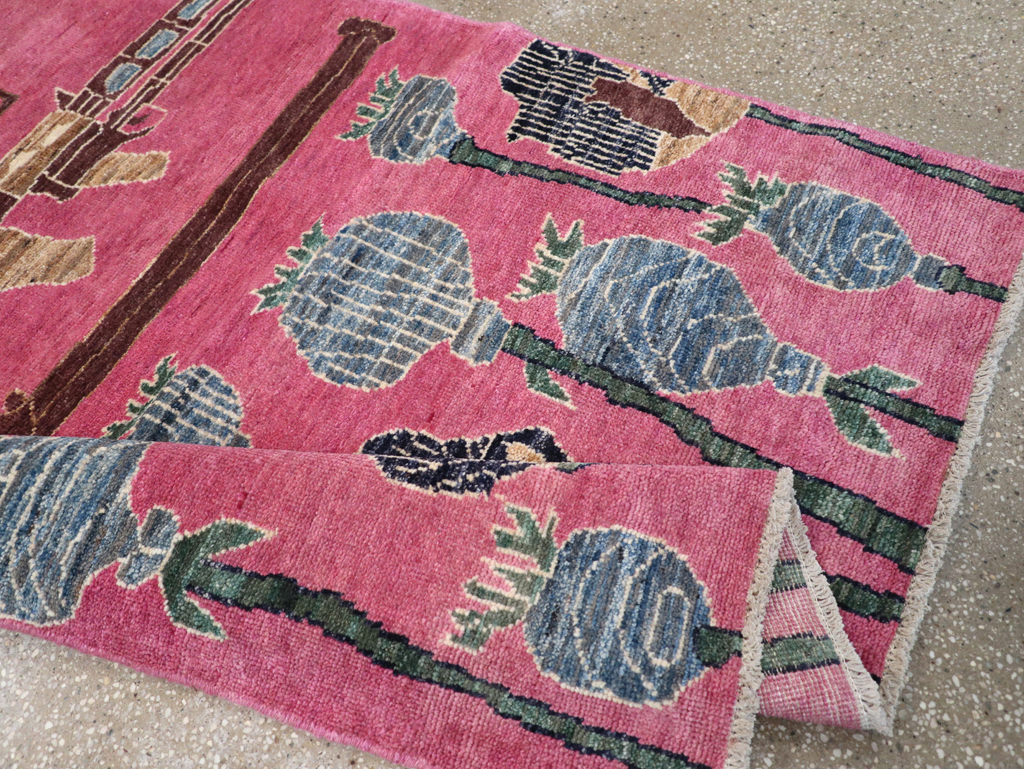 Modern Turkish Pictorial War Rug, No.32343 - Staging