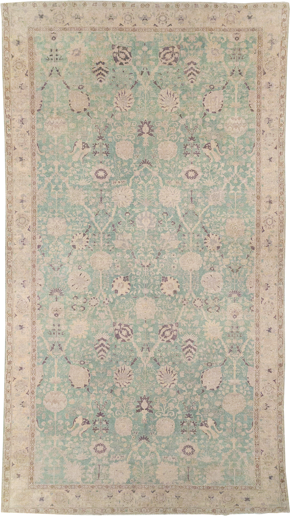 Antique Indian Lahore Oversize Carpet, No.32348 - Staging