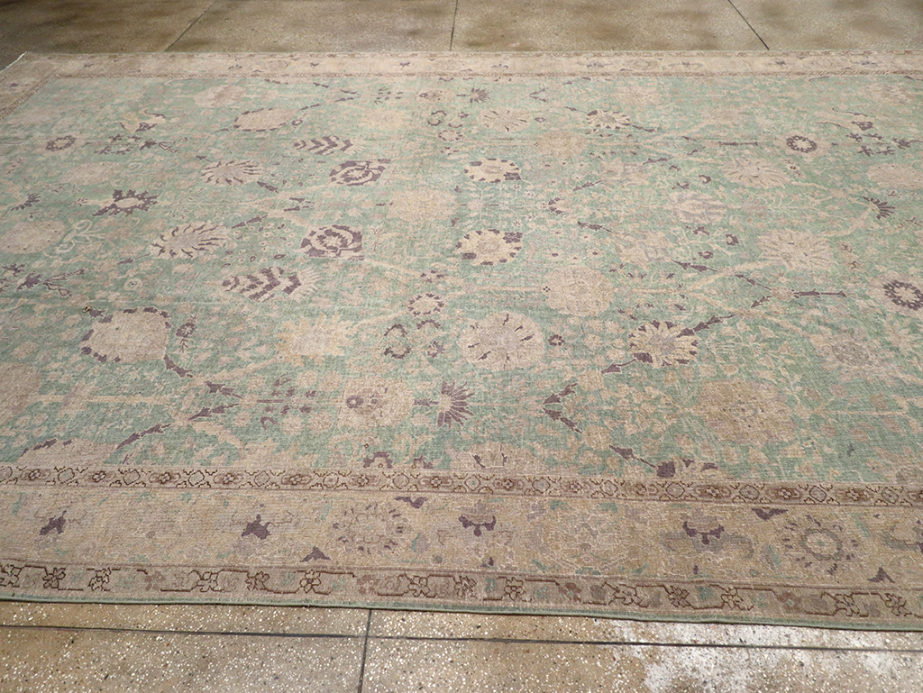 Antique Indian Lahore Oversize Carpet, No.32348 - Staging