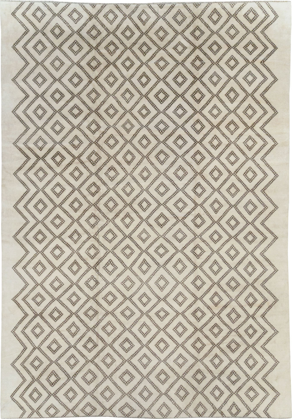 Modern Moroccan Room Size Carpet, No.32349 - Staging