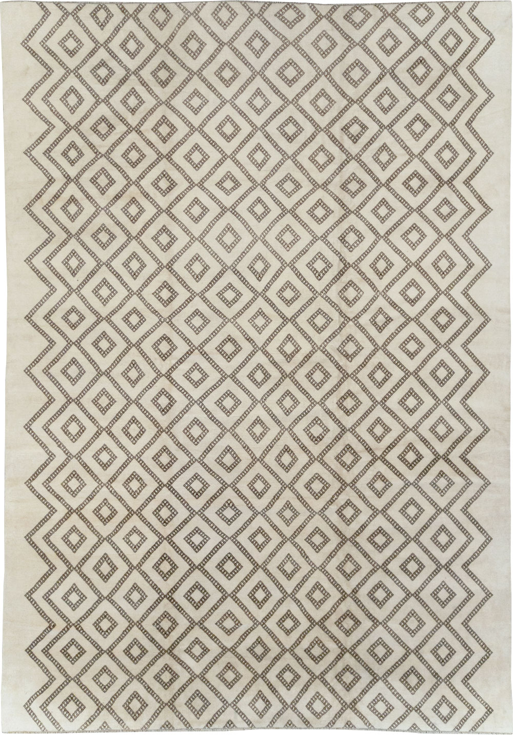 Modern Moroccan Room Size Carpet, No.32349 - Staging
