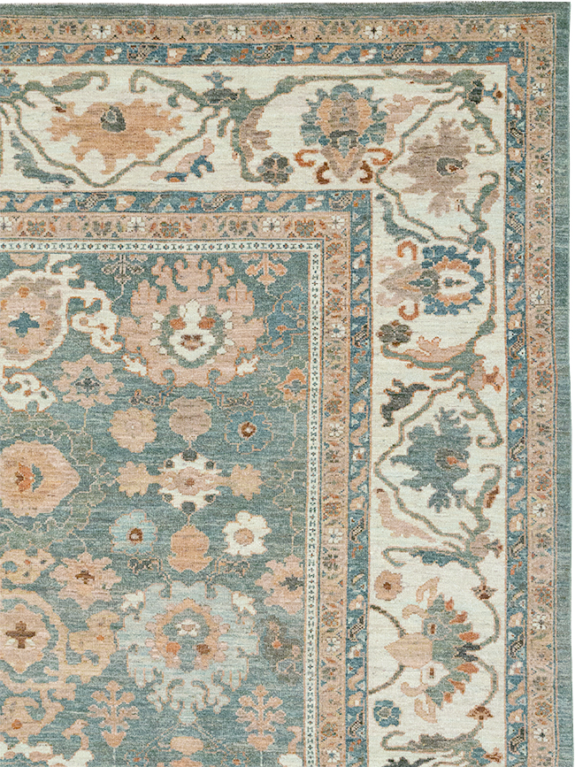Modern Persian Sultanabad Room Size Carpet, No.32351 - Staging