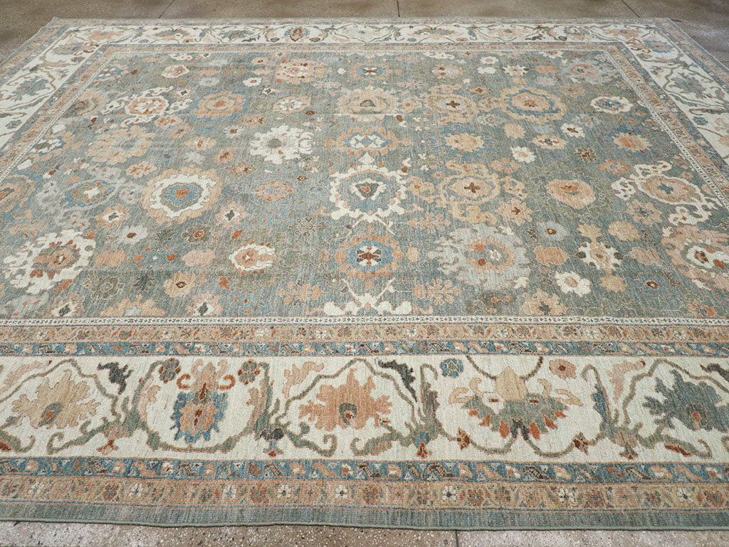 Modern Persian Sultanabad Room Size Carpet, No.32351 - Staging