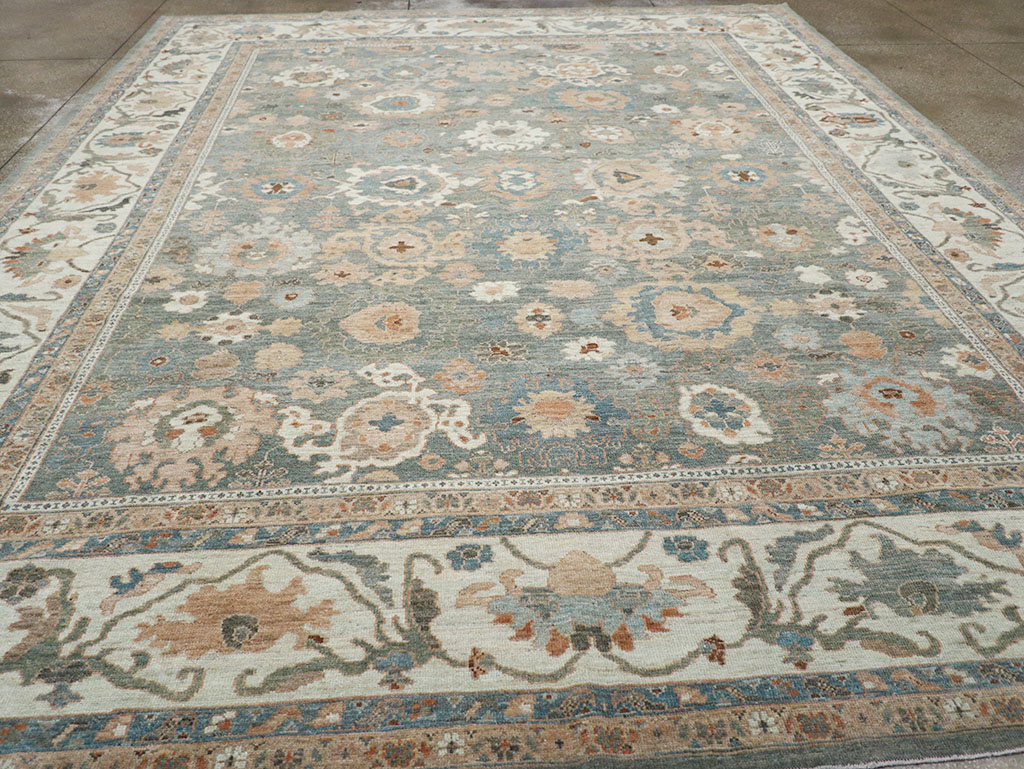 Modern Persian Sultanabad Room Size Carpet, No.32351 - Staging