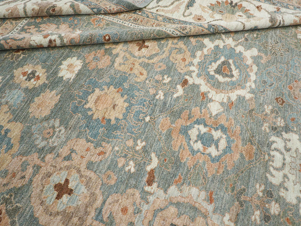 Modern Persian Sultanabad Room Size Carpet, No.32351 - Staging