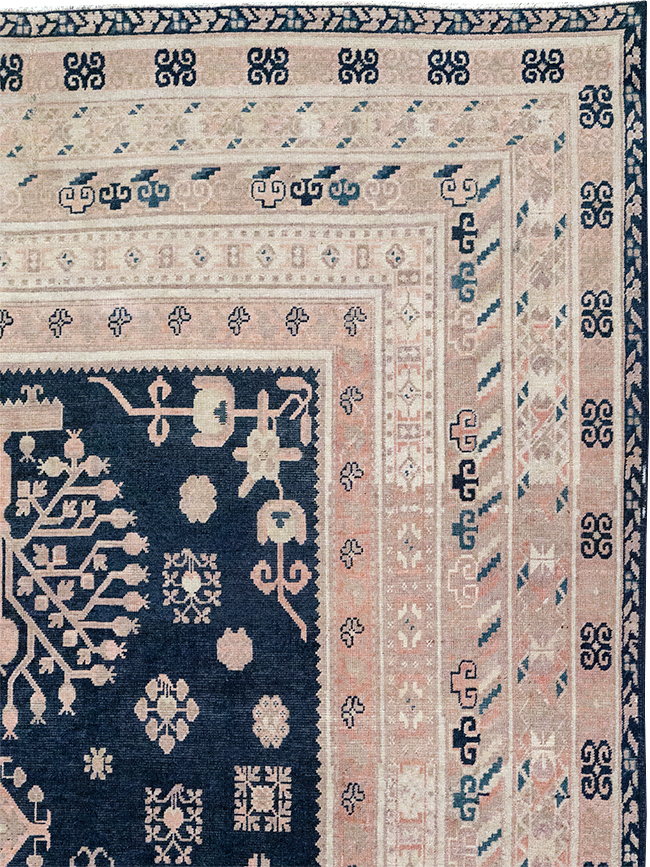 Antique East Turkestan Khotan Gallery Carpet, No.32360 - Staging