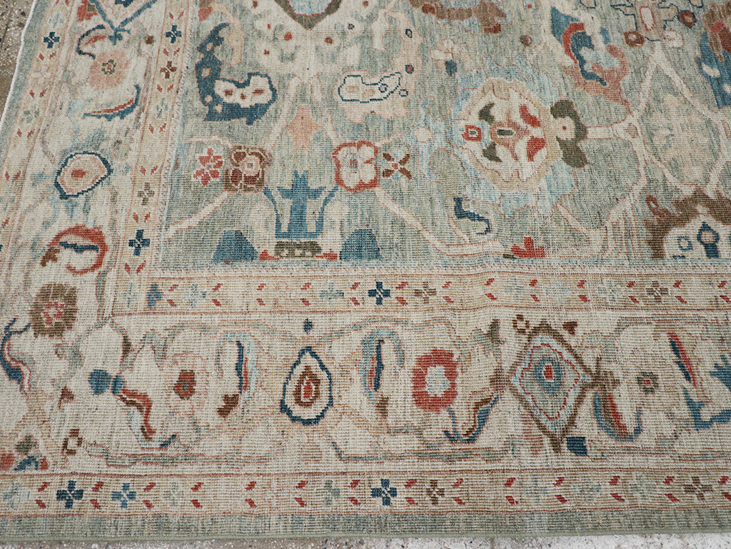 Modern Persian Sultanabad Room Size Carpet, No.32364 - Staging