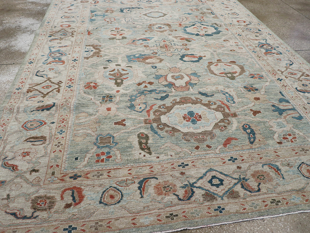 Modern Persian Sultanabad Room Size Carpet, No.32364 - Staging