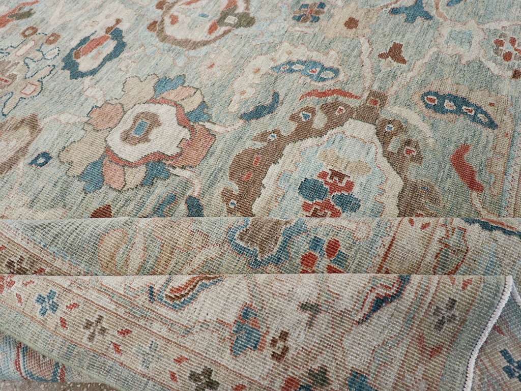 Modern Persian Sultanabad Room Size Carpet, No.32364 - Staging