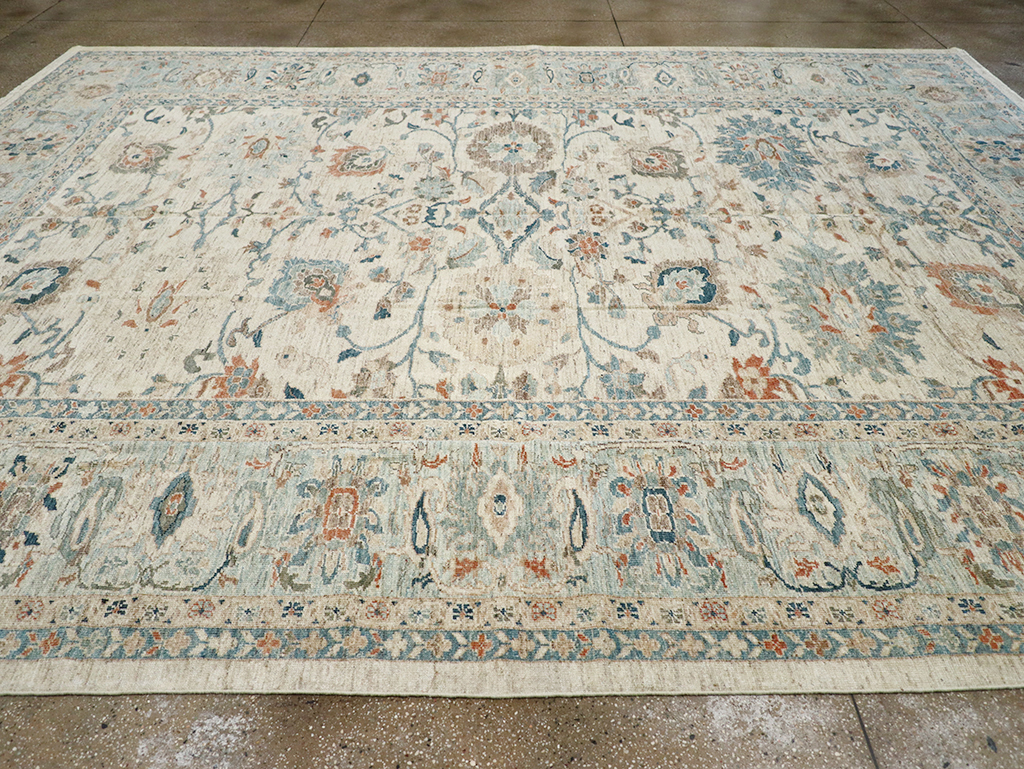 Modern Persian Sultanabad Large Room Size Carpet, No.32365 - Staging