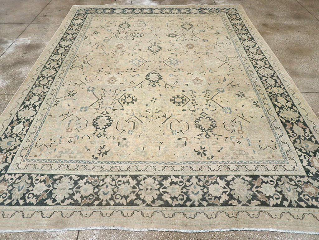 Vintage Persian Mahal Room Size Carpet, No.32367 - Staging