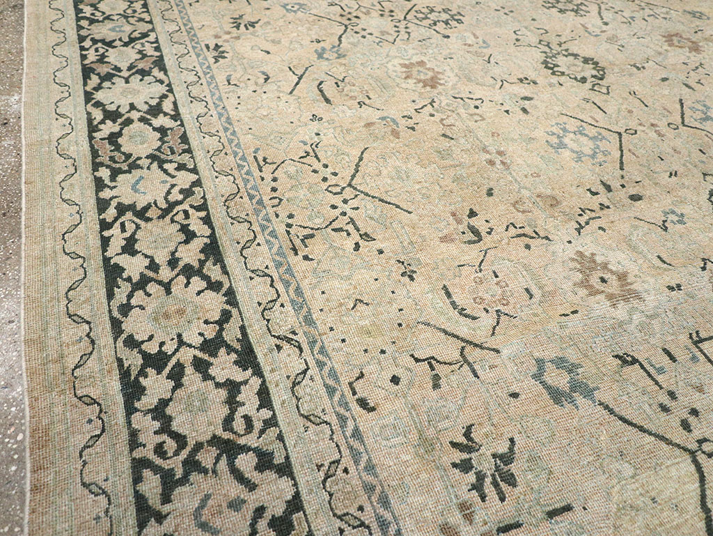 Vintage Persian Mahal Room Size Carpet, No.32367 - Staging