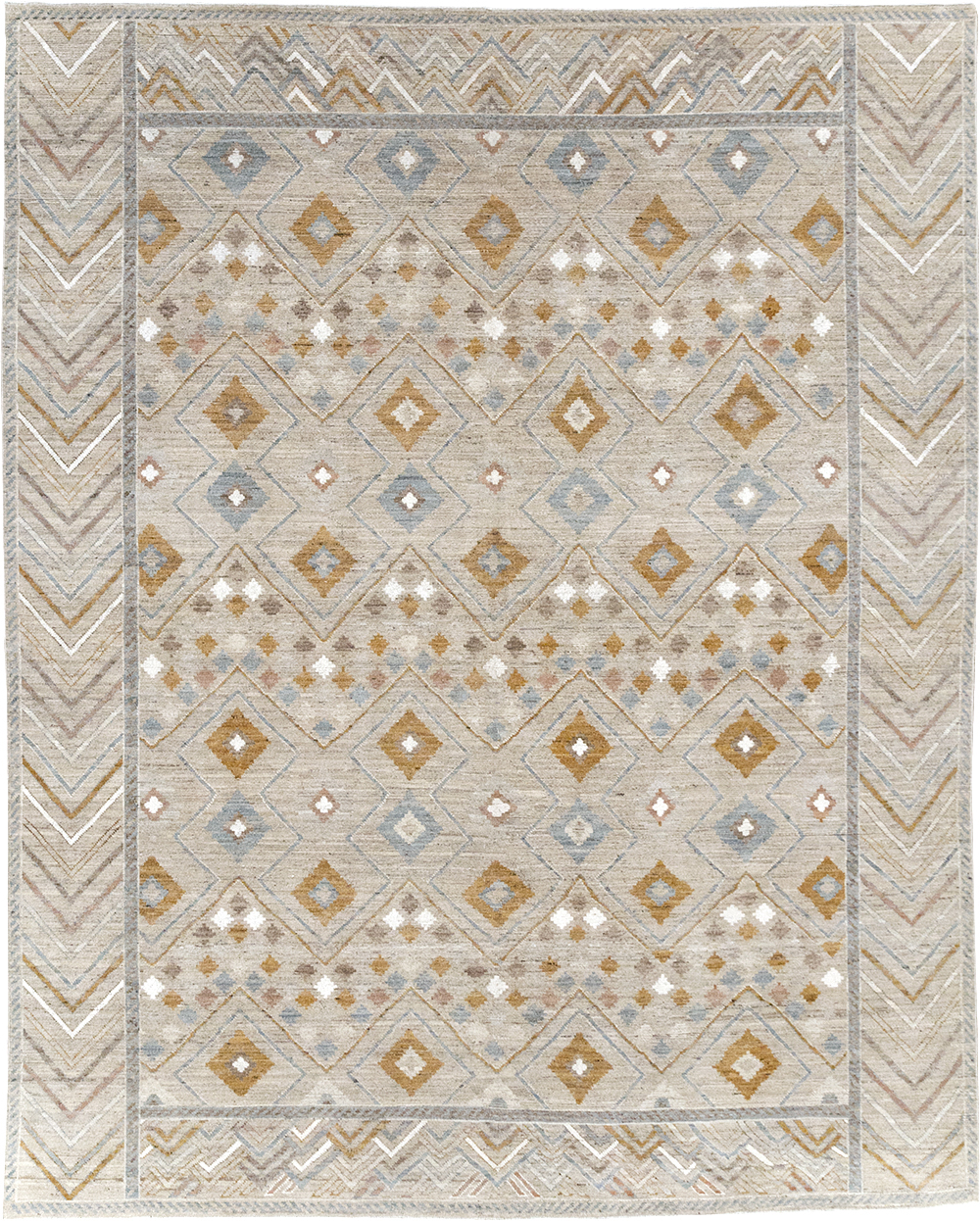 Modern East Turkestan Khotan Small Room Size Carpet, No.32380 - Staging