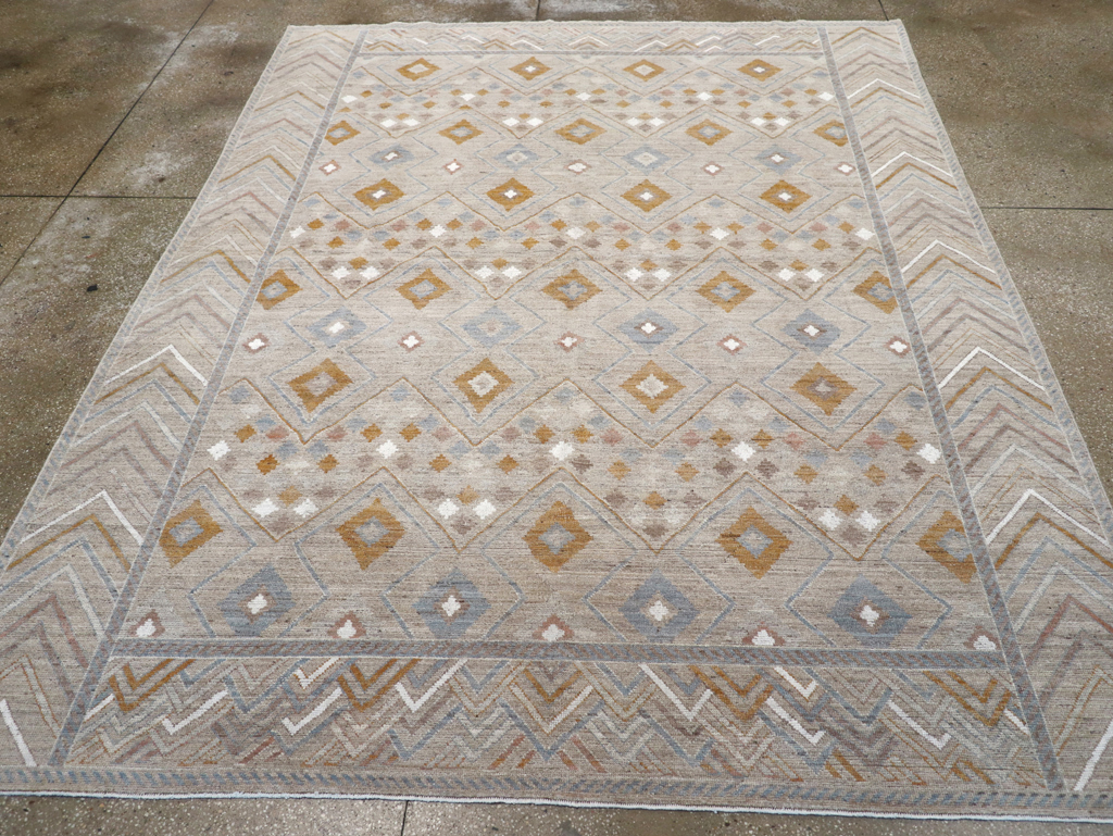 Modern East Turkestan Khotan Small Room Size Carpet, No.32380 - Staging