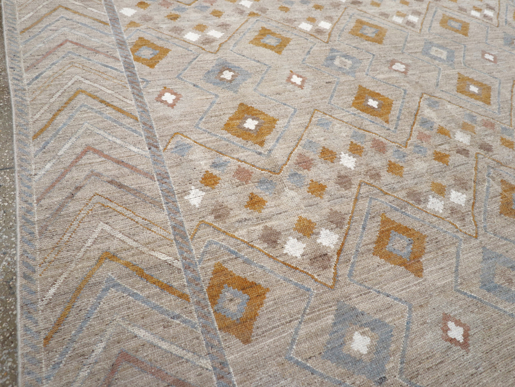 Modern East Turkestan Khotan Small Room Size Carpet, No.32380 - Staging