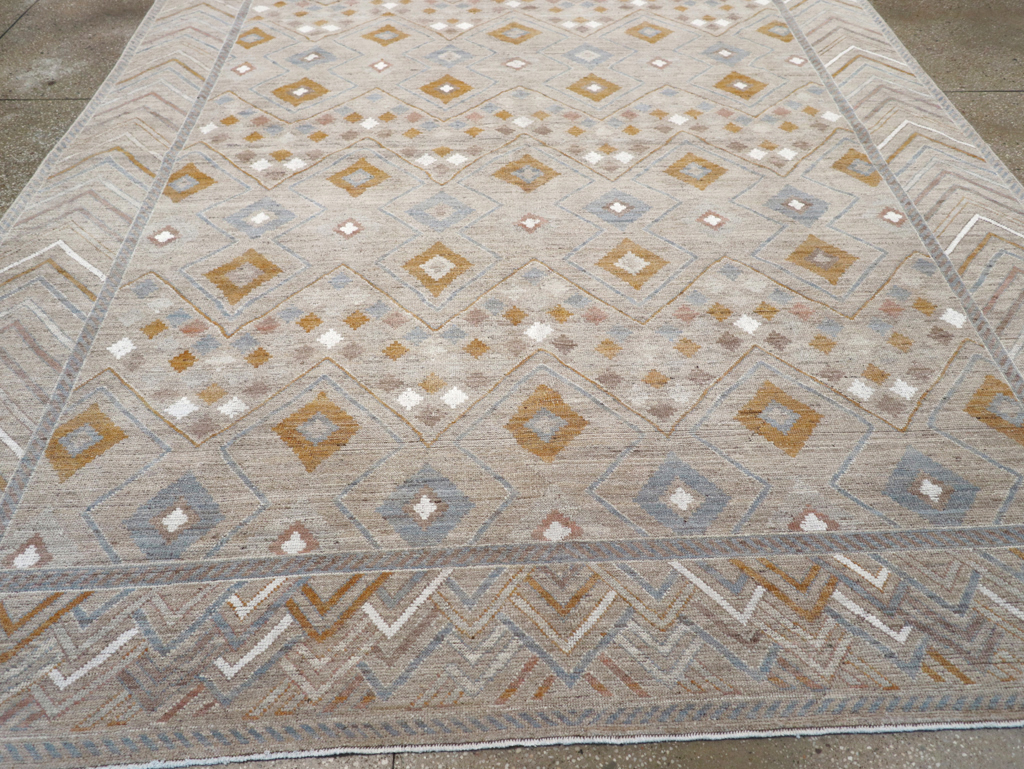 Modern East Turkestan Khotan Small Room Size Carpet, No.32380 - Staging