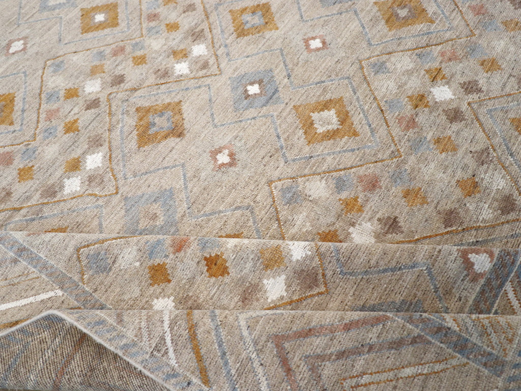 Modern East Turkestan Khotan Small Room Size Carpet, No.32380 - Staging